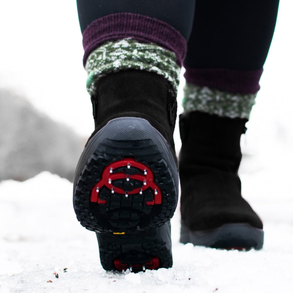 Minfot Pigsko Boden Ruskind Uld Sort