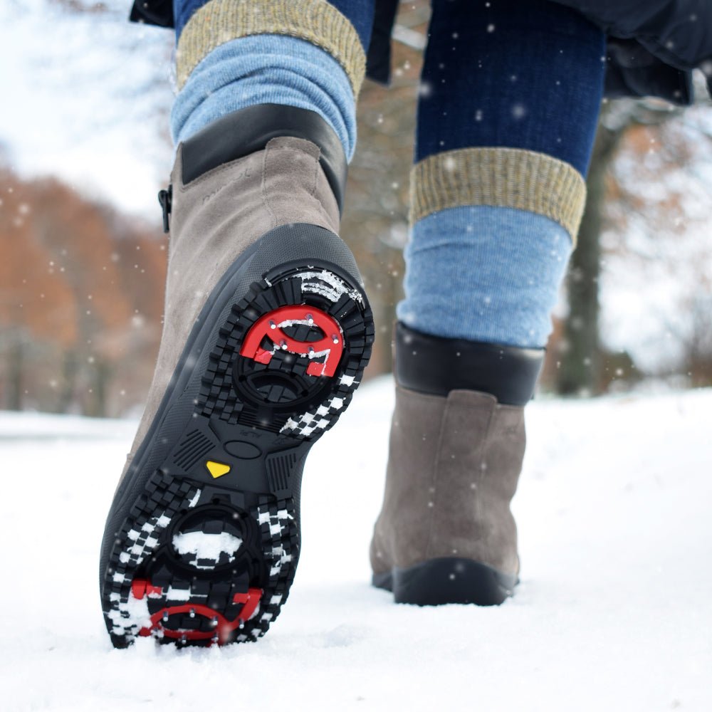 Minfot Pigsko Boden Ruskind Uld Taupe