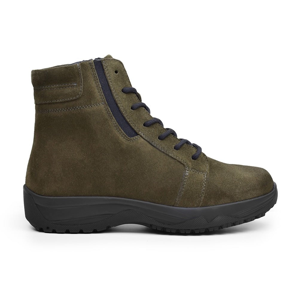 Minfot Pigsko Lima Ruskind Uld Mørkegrøn