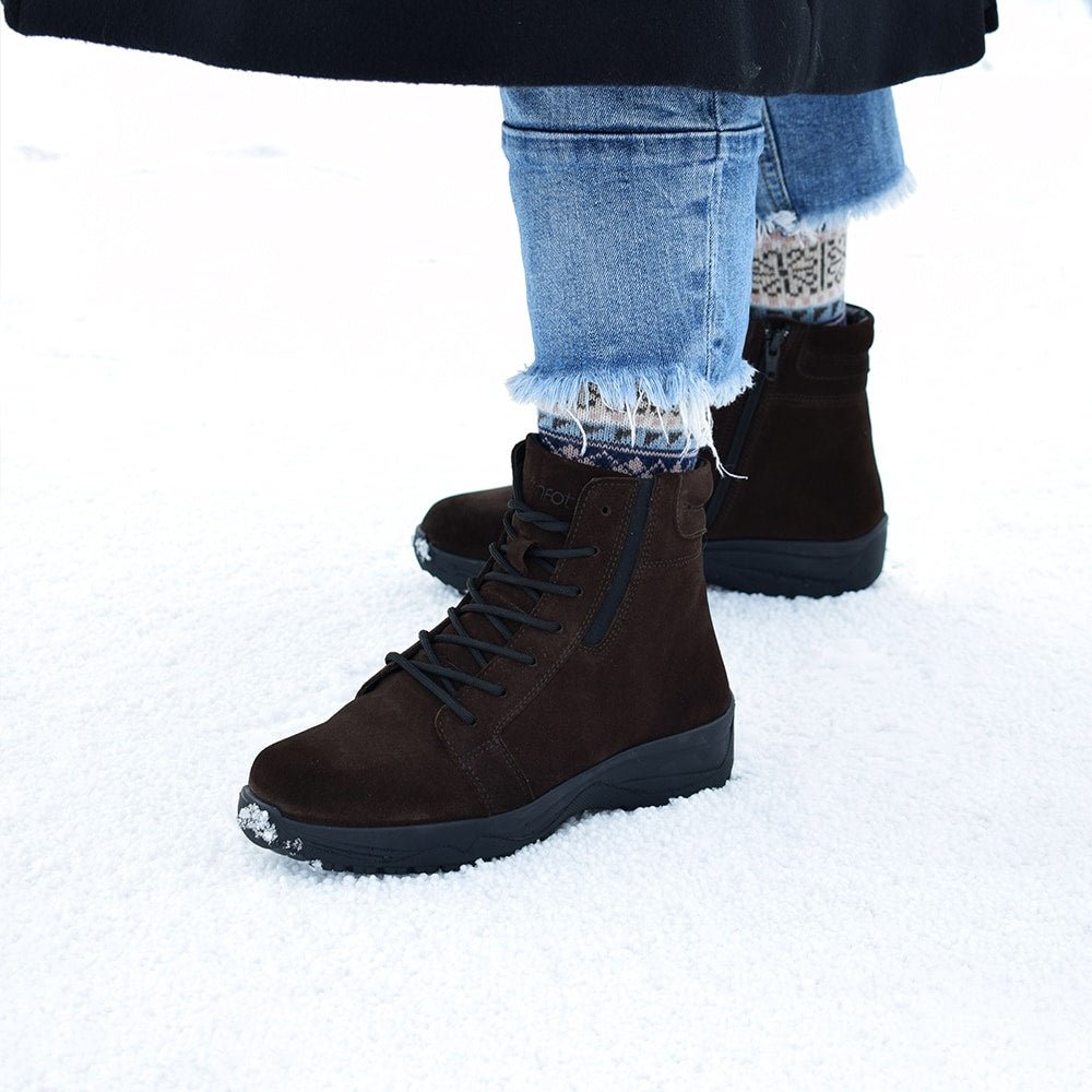 Minfot Pigsko Lima Ruskind Uld Brun