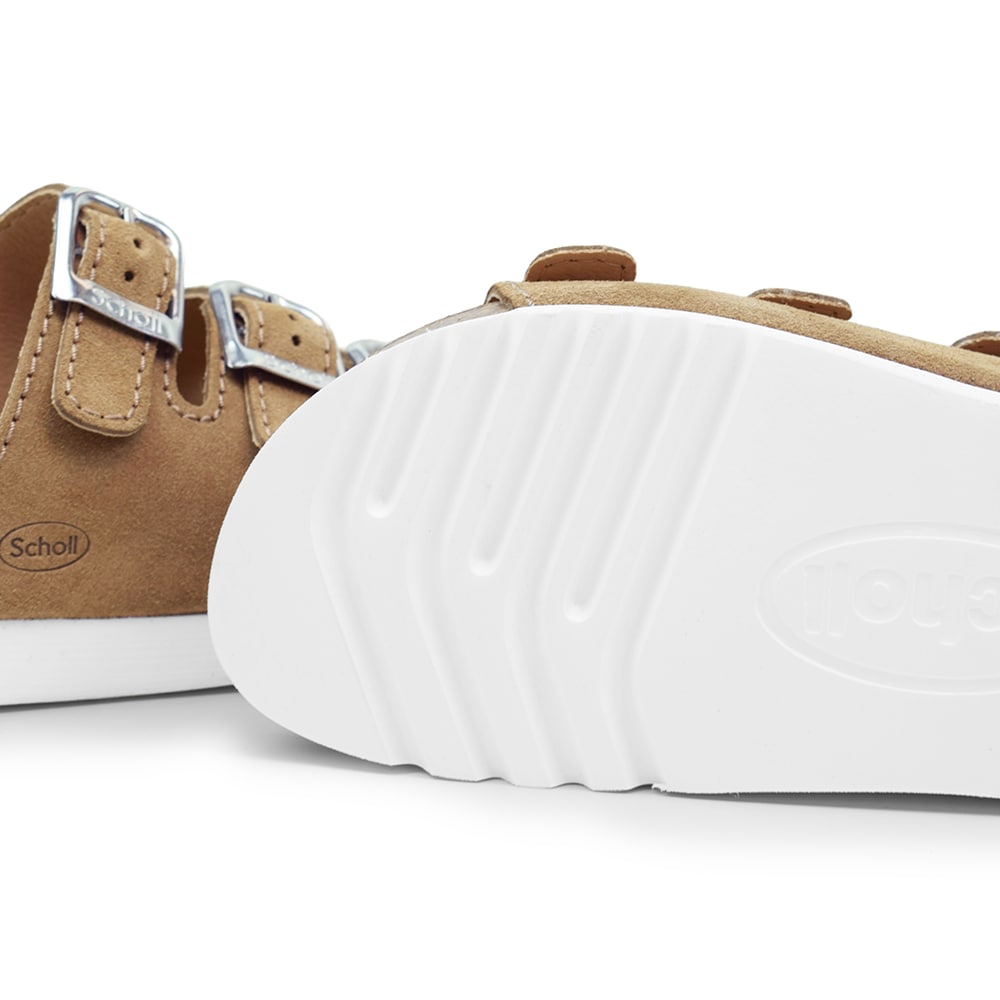 Scholl Sandal Dame Rio Ruskind Lysebrun