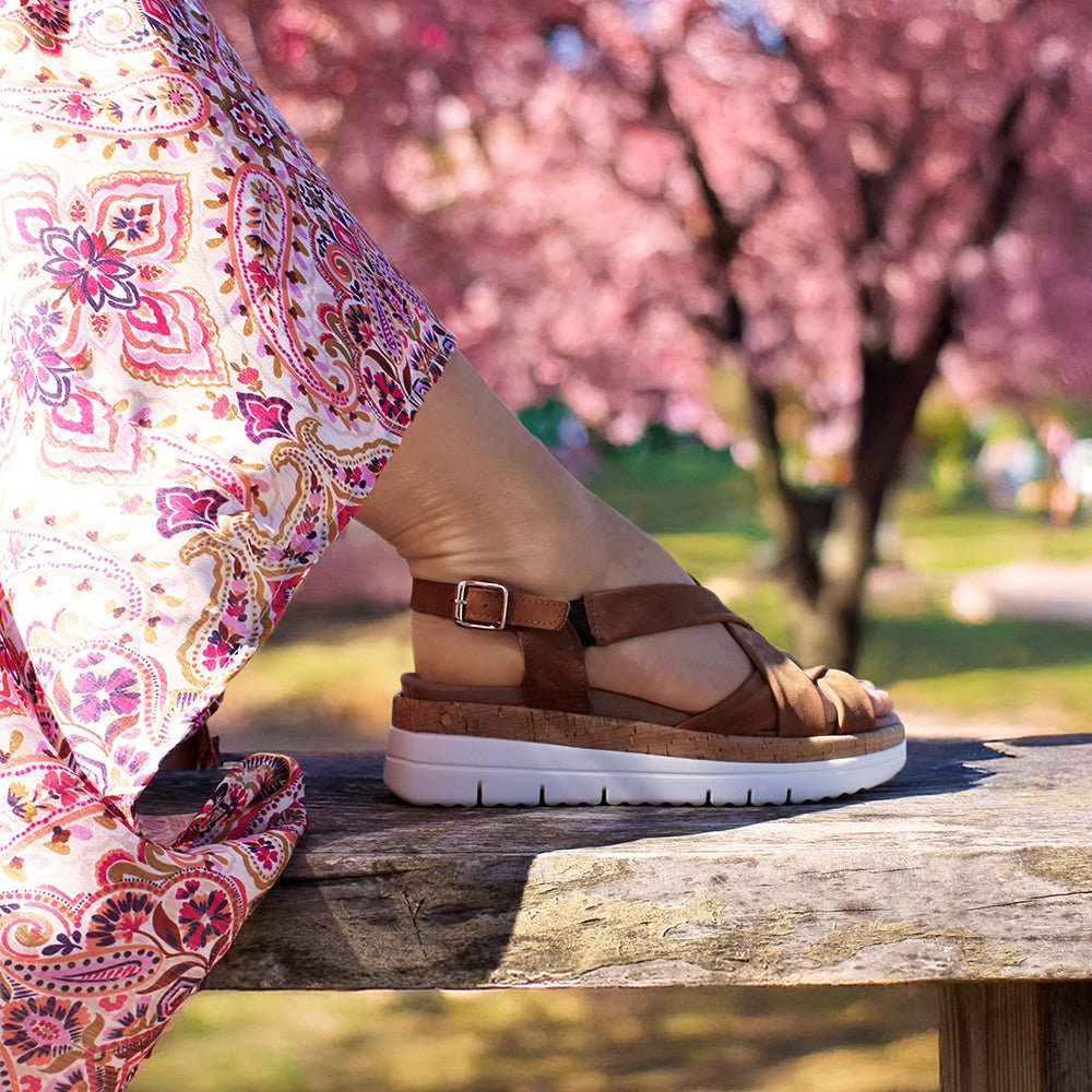 Minfot Remsandaler Sami Nubuck Tan