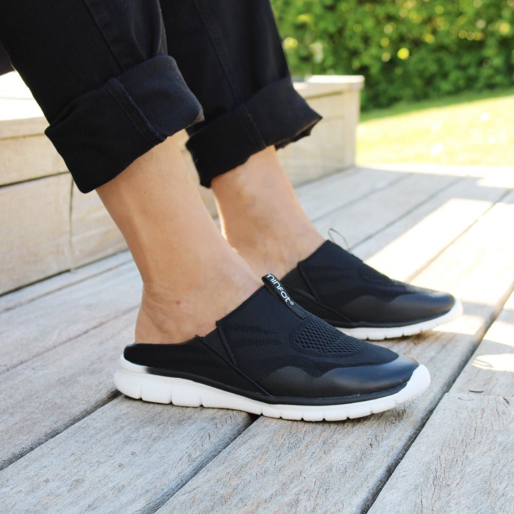 Minfot Easy Step-In Hjemmesko Sort