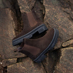 Minfot Chelsea Boots Oslo Ruskind Mørkebrun
