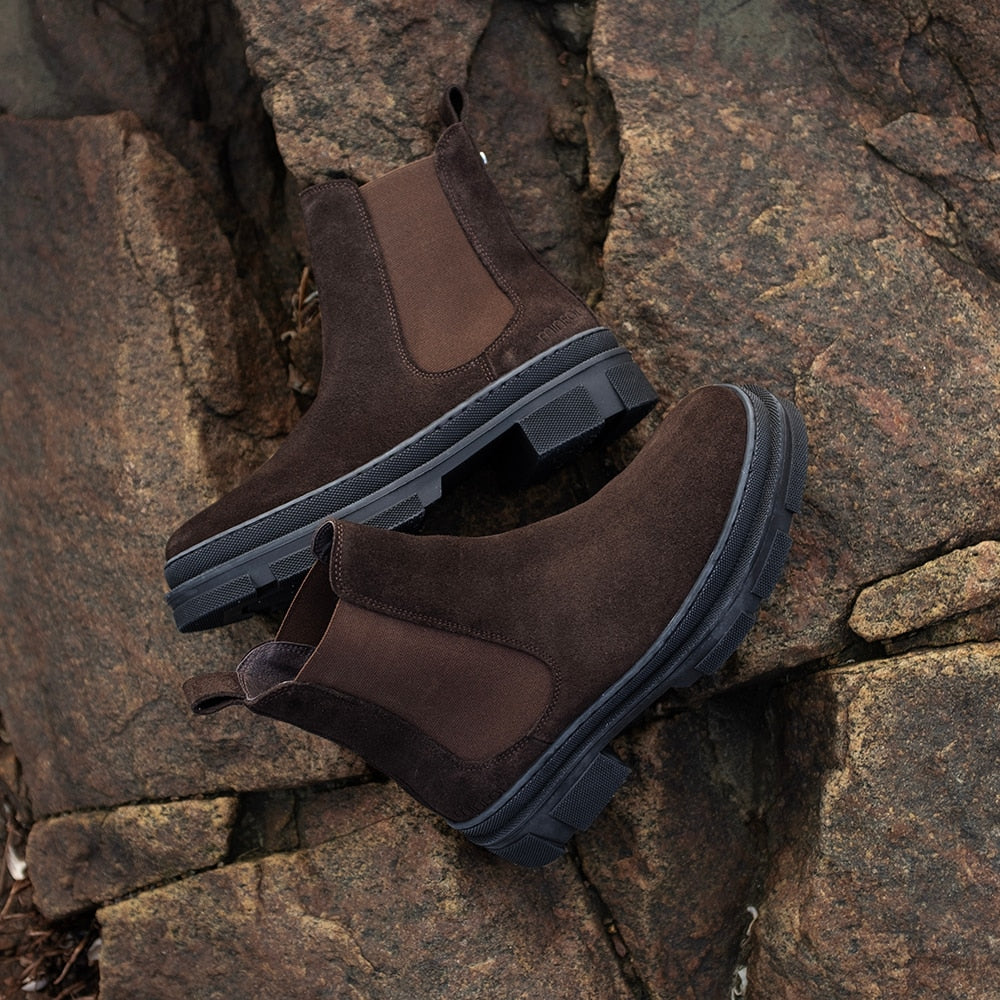Produktbild 13 - Minfot Chelsea Boots Oslo Ruskind Mørkebrun