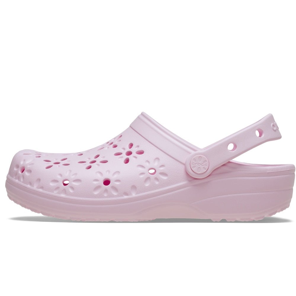 Produktbild 4 - Crocs Classic Clog Floral Cut Out Pink Milk