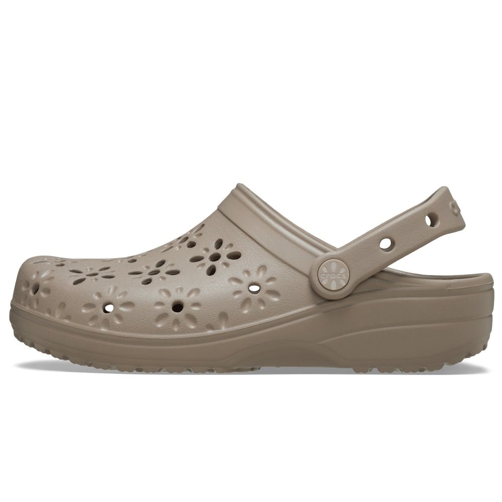 Produktbild 3 - Crocs Classic Clog Floral Cut Out Taupe