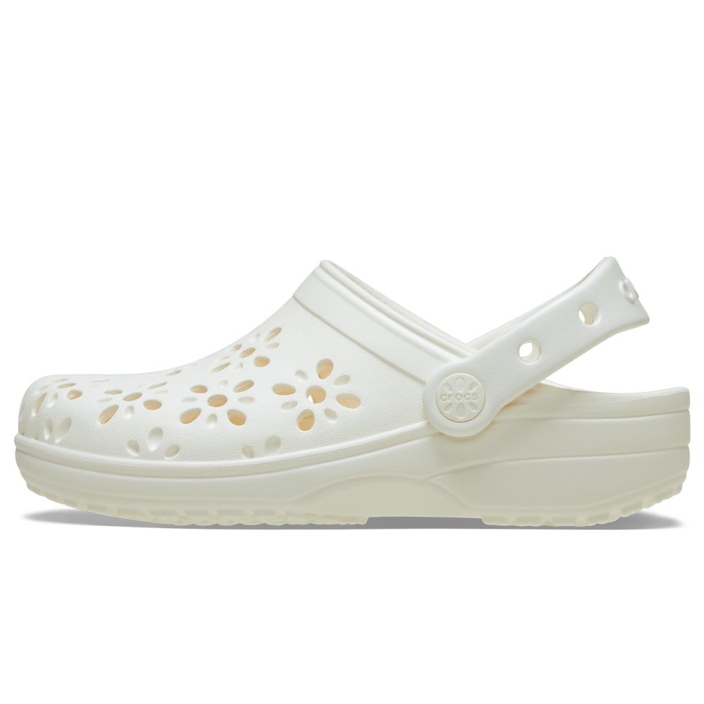 Produktbild 4 - Crocs Classic Clog Floral Cut Out Chalk