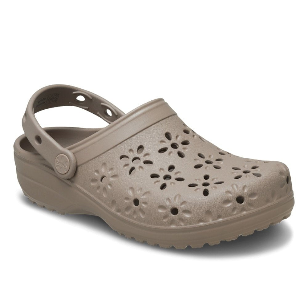 Produktbild 5 - Crocs Classic Clog Floral Cut Out Taupe