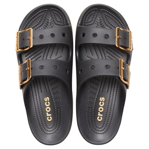 Crocs Saturday Sandaler Metallic Buckle Dame Sort