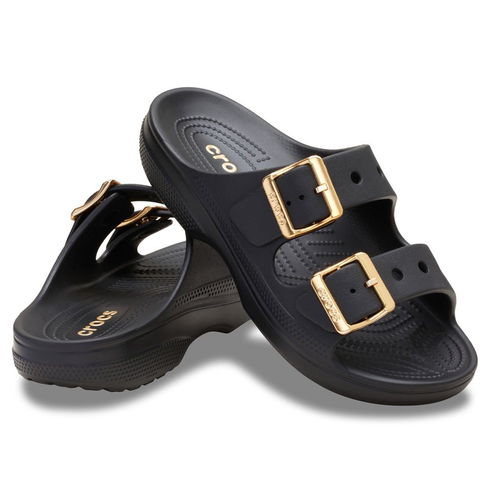 Crocs Saturday Sandaler Metallic Buckle Dame Sort