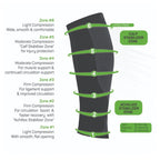 OS1st CS6 Calf Sleeves Lægstrømper Sort 1-pak