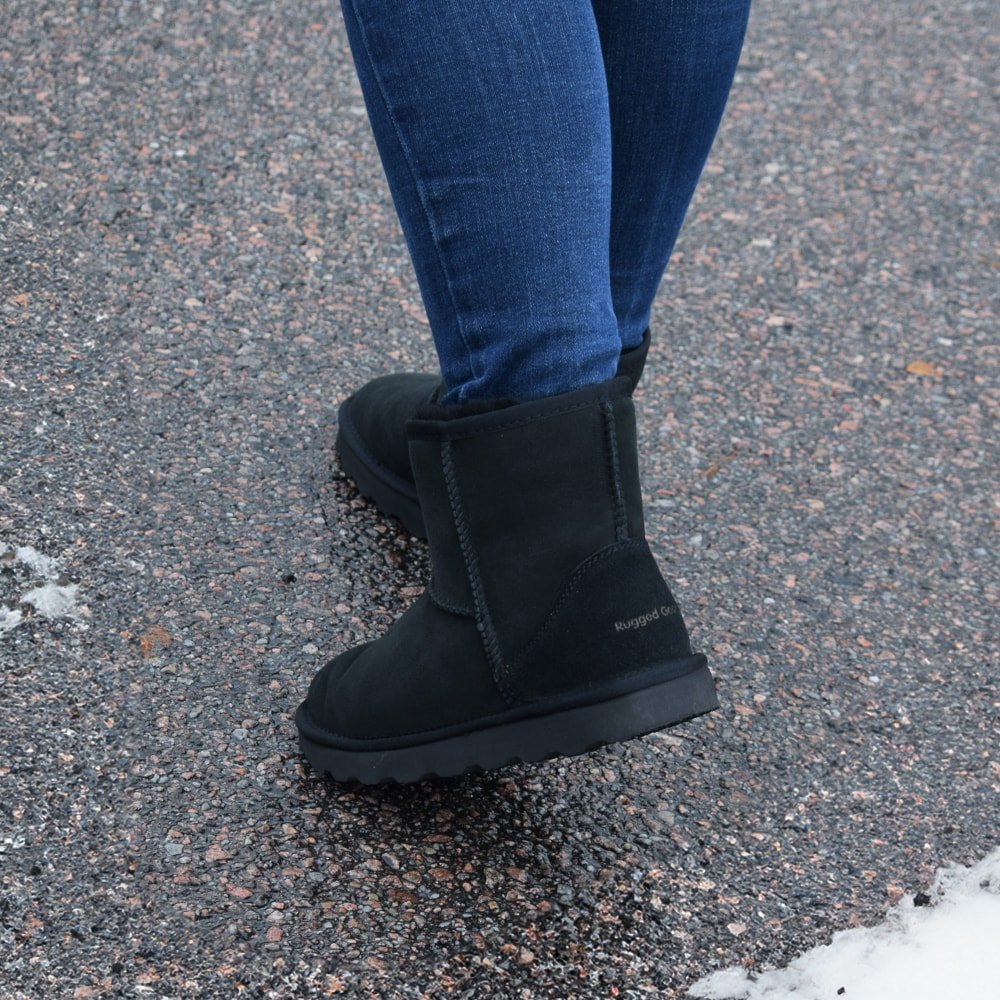 Rugged Gear Støvler Fåreskind Classic Black
