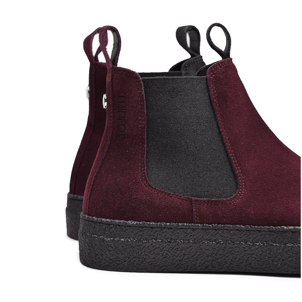 Minfot Chelsea Boots Visby Ruskind Bordeaux