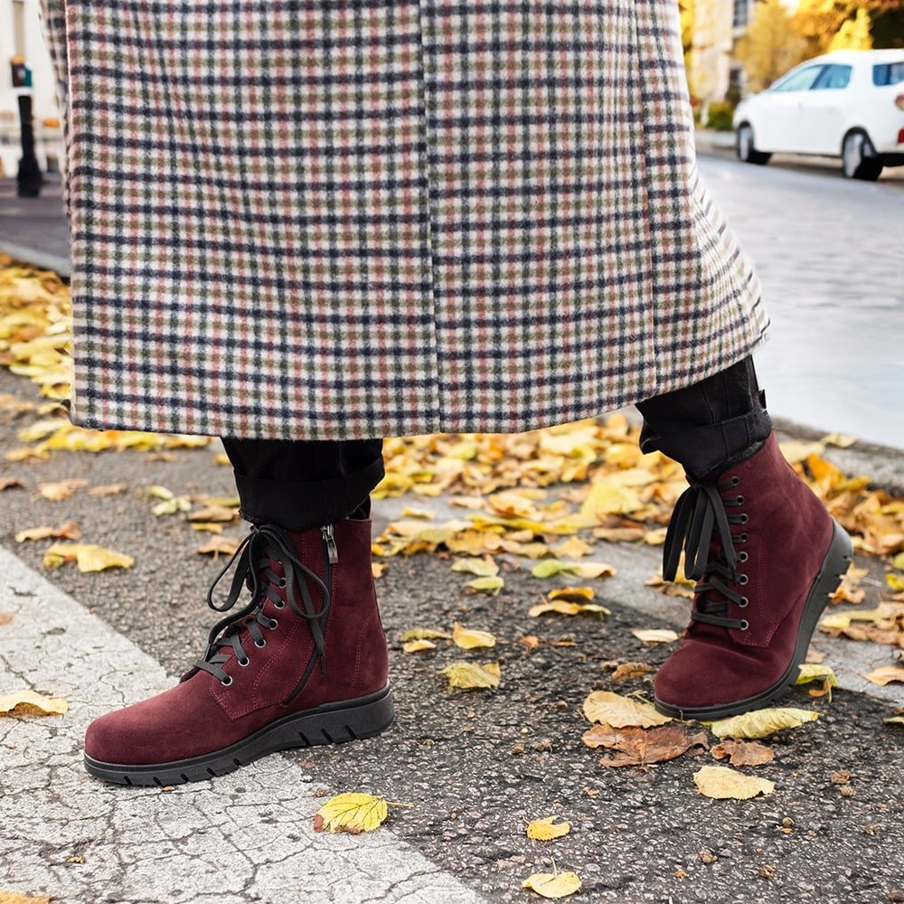 Minfot Aaltonen Vinterstøvler Grip+ Kiitos Ruskind Uld Bordeaux