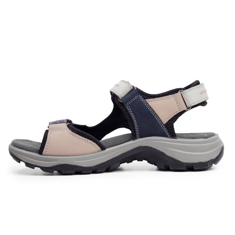 Produktbild 4 - Minfot Sandaler Sandhamn Dam Nubuck Navy Pink