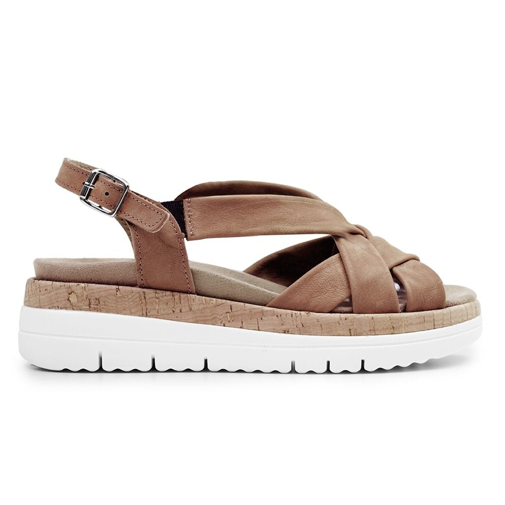 Minfot Remsandaler Sami Nubuck Tan