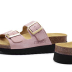 Minfot Sandaler Blød Bio Moa Ruskind Lyserød