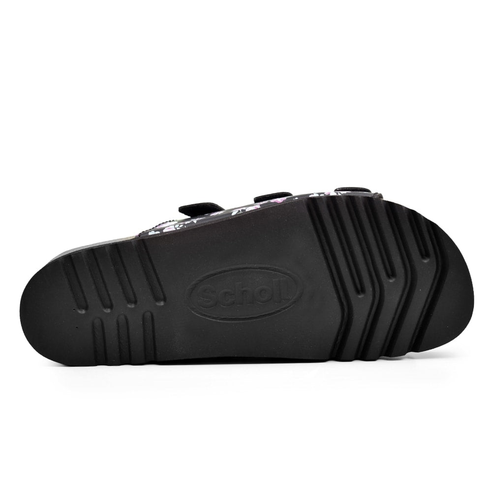Produktbild 7 - Scholl Sandal Dam Rio Blommig Svart