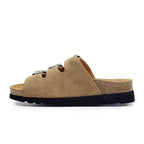 Scholl Sandal Dame Rio Light Brown Ruskind