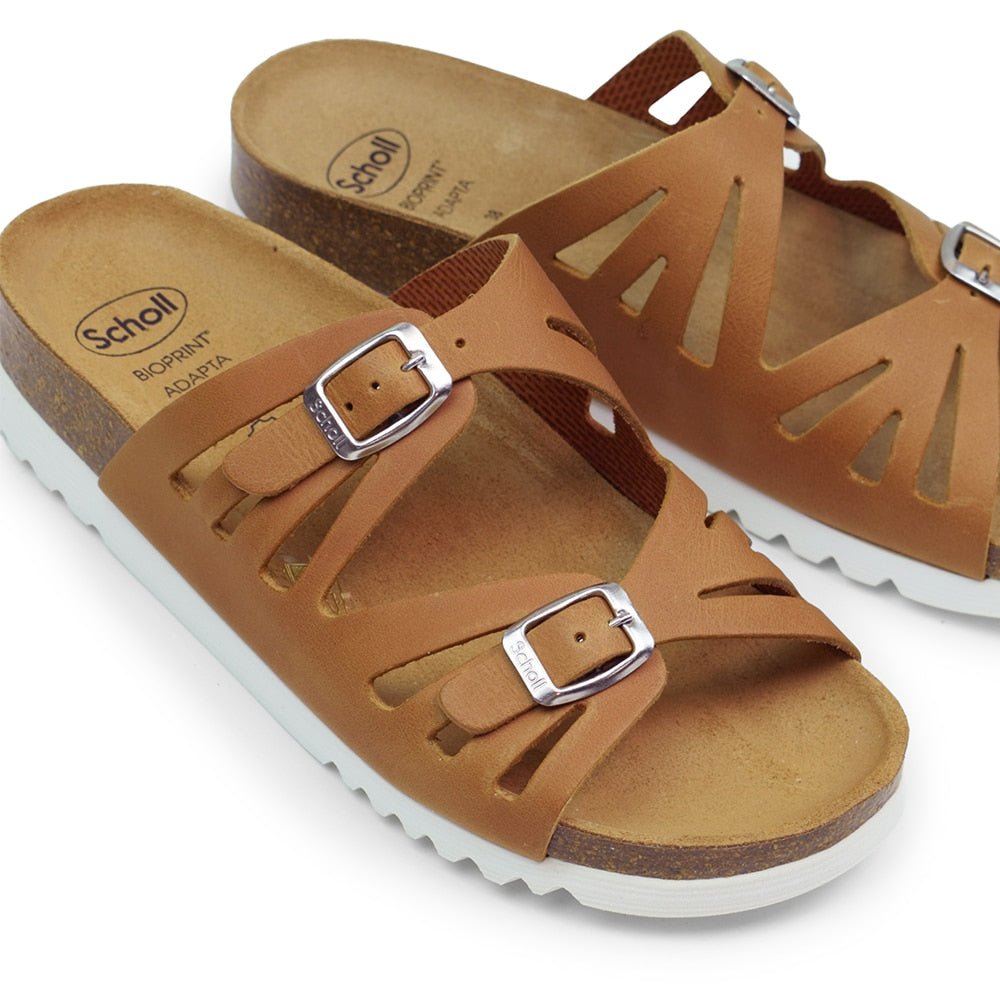 Scholl Sandal Dame Ystad Cognac