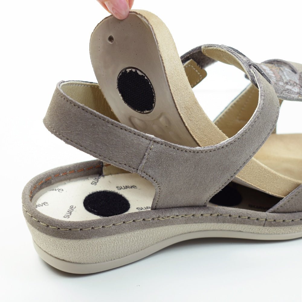 Produktbild 10 - Suave Extra Bred Sandal Beige Tenn