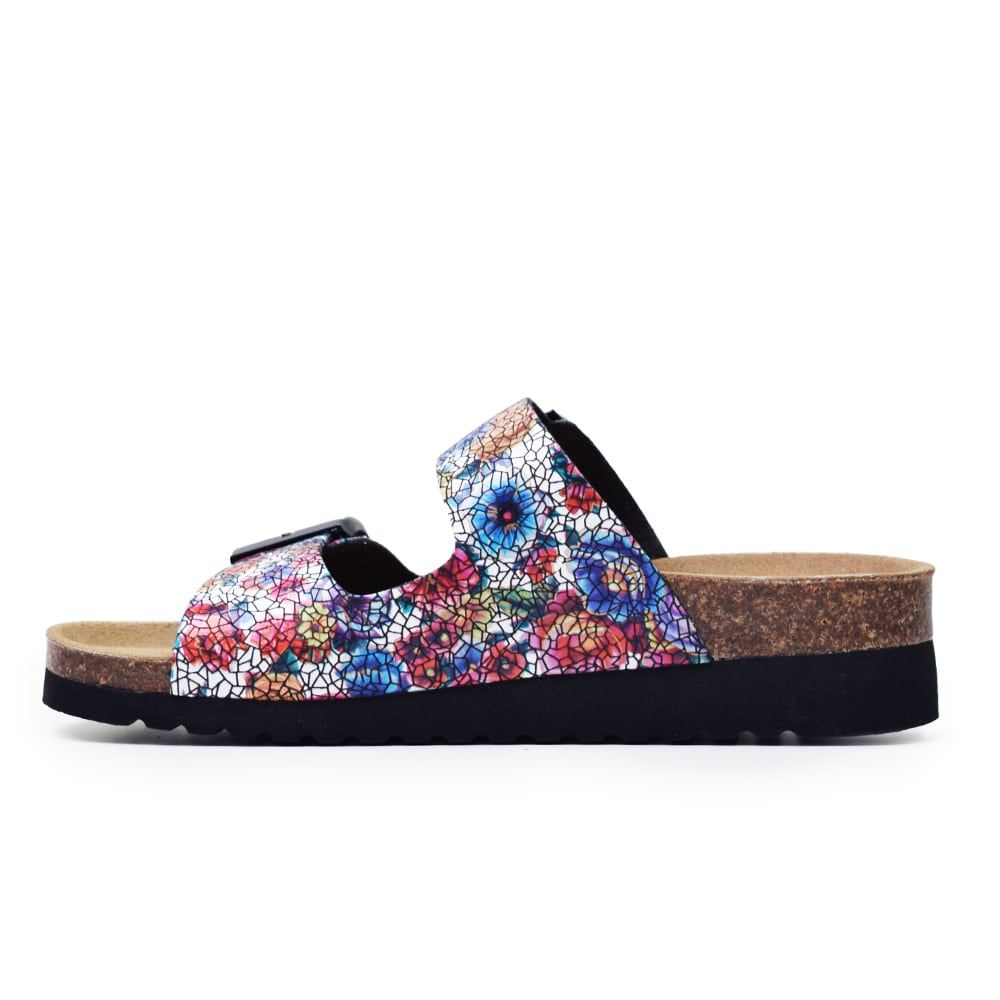 Produktbild 4 - Minfot Sandaler Mjuk Bio Moa Blom Svart