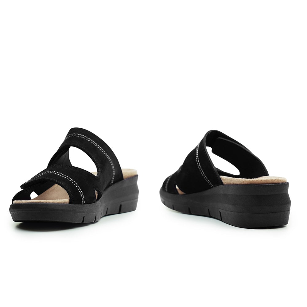 Minfot Sandal Komfort Maira Nubuck Sort