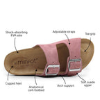Minfot Moa Sandaler Dame Bio Ruskind Antik Rosa