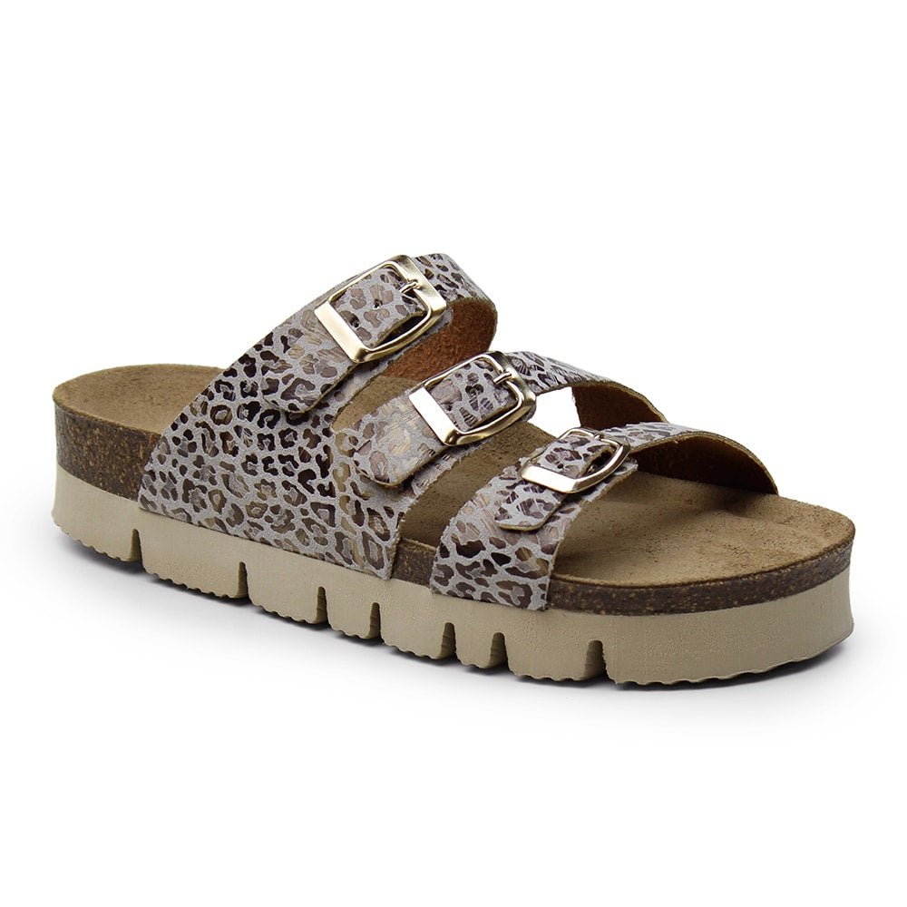 Minfot Sandaler Upstep Lux Leopard Beige