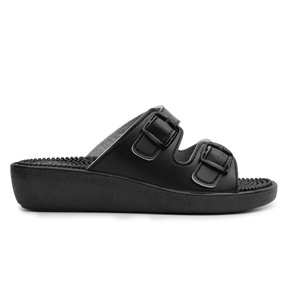 Minfot Massage Sandaler Dame Sort