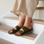 Minfot Luma Sandaler Velcro Ruskind Grøn