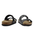 Minfot Softstep Sandaler Dame Biosandal 2-remme Sort