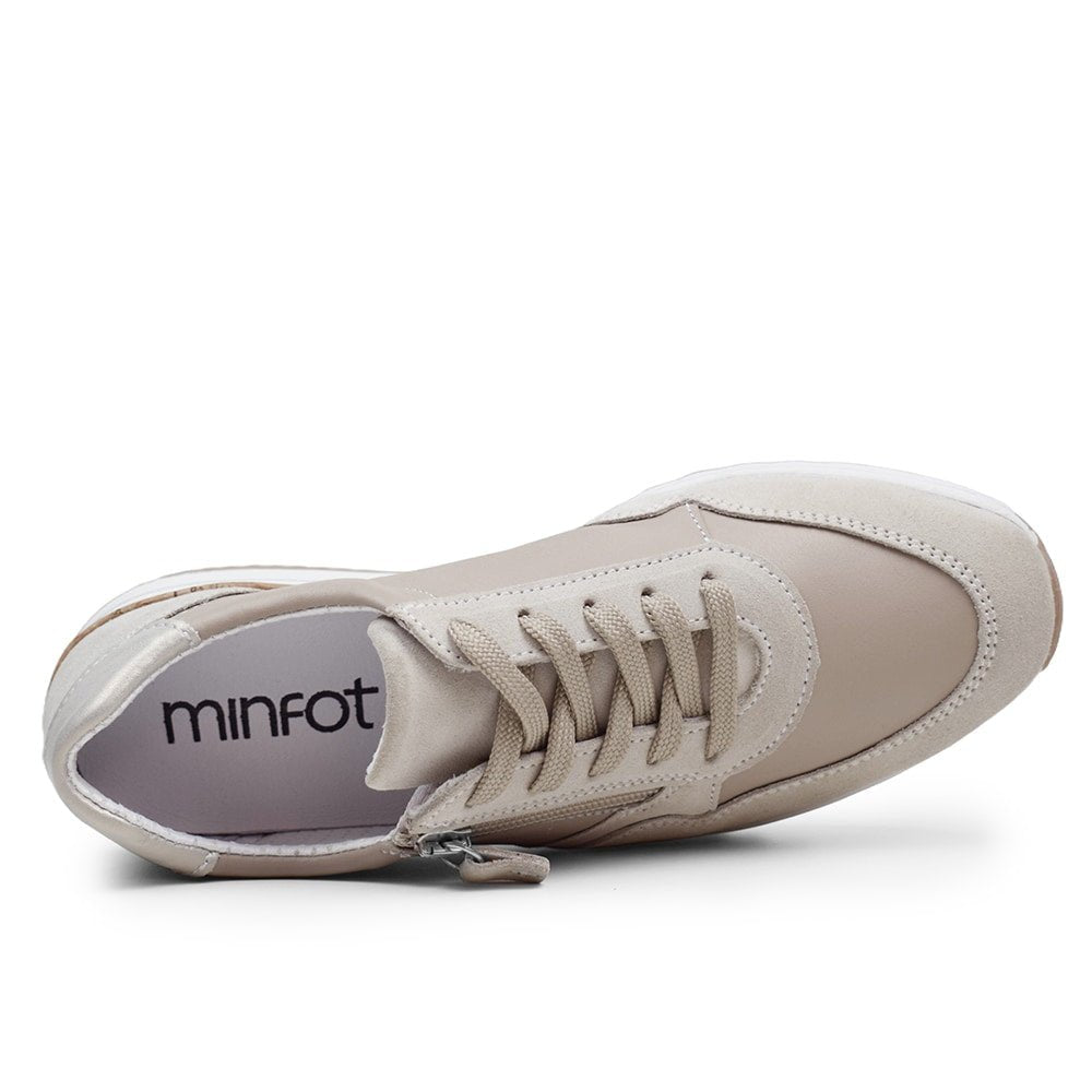 Produktbild 5 - Minfot Alley Sneaker Stretch med dragkedja Beige
