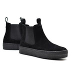Minfot Chelsea Boots Visby Dame Ruskind Sort