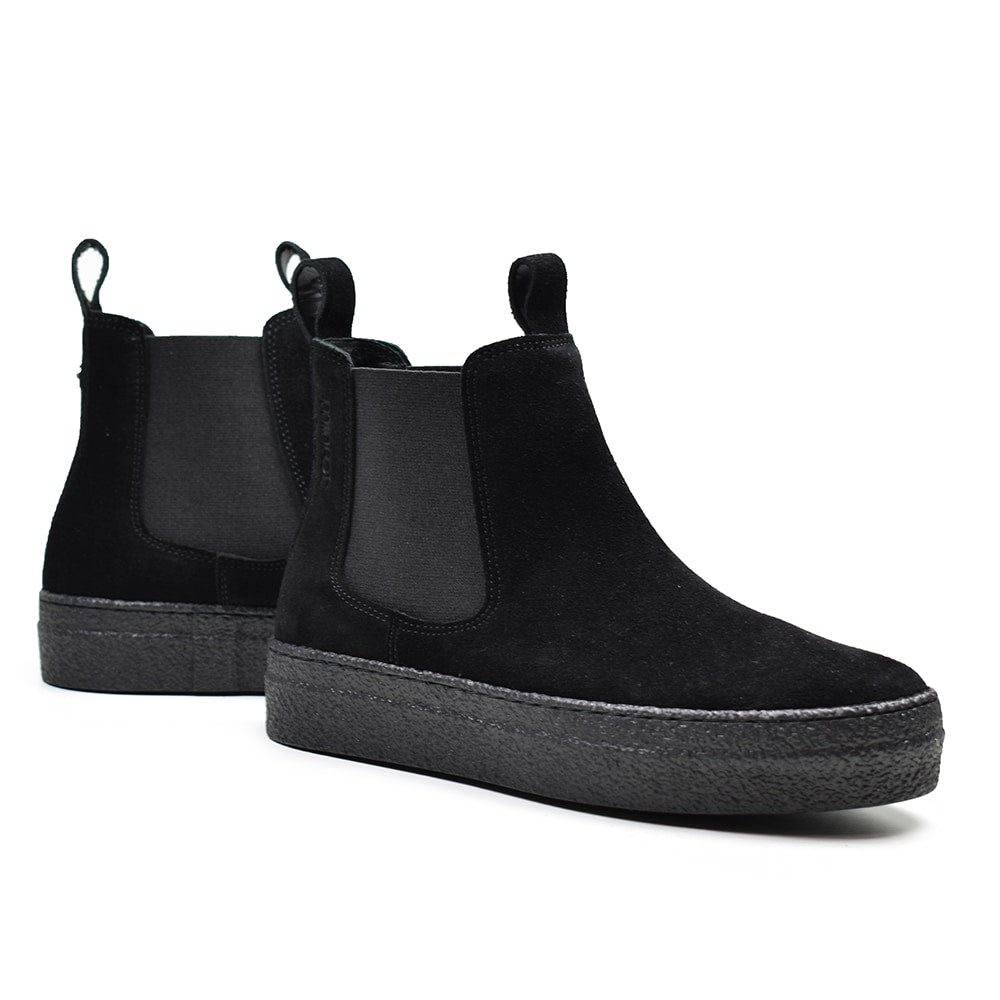 Produktbild 3 - Minfot Chelsea Boots Visby Mocka Svart
