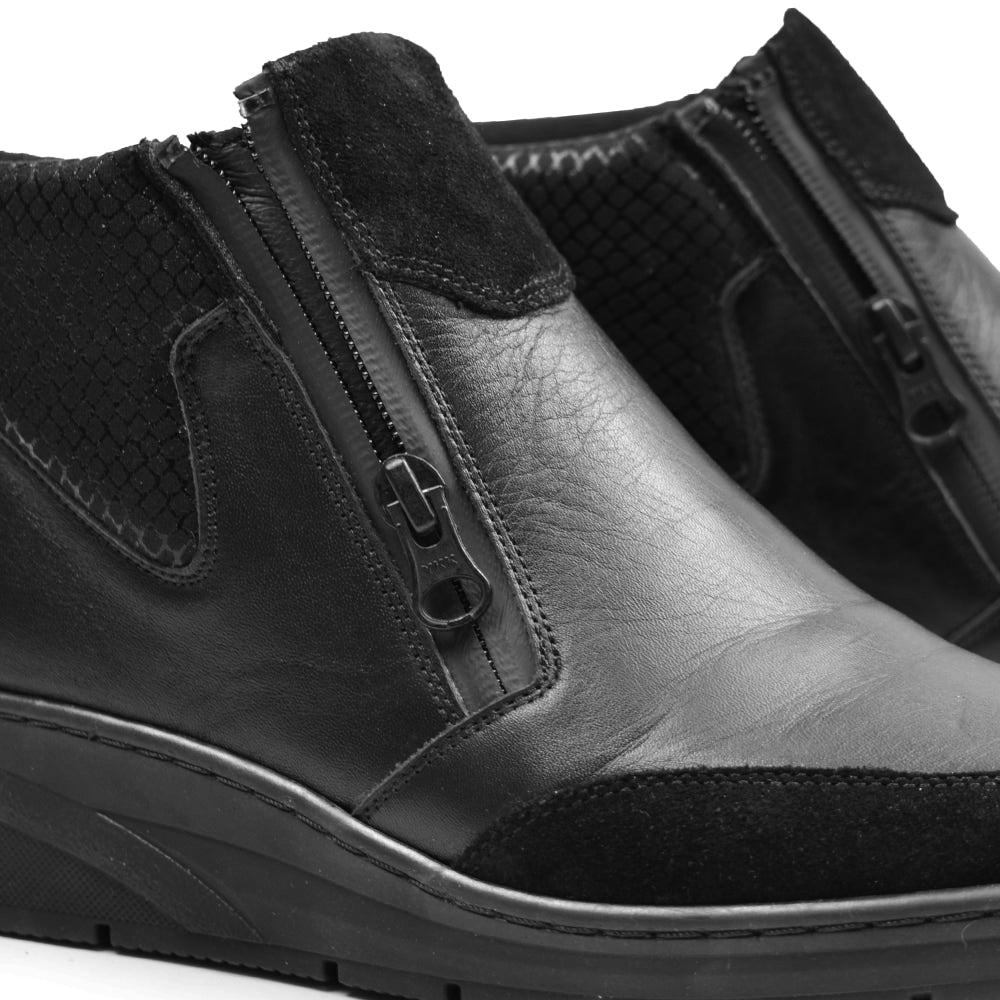 Minfot Hilma Boots med Lynlås TEX-membran Sort