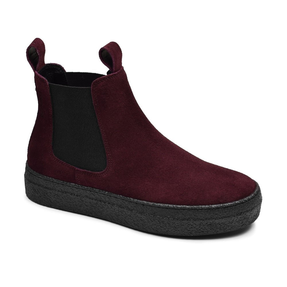 Minfot Chelsea Boots Visby Ruskind Bordeaux