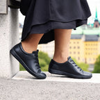 Minfot Aveny Sneaker Dame Læder Sort