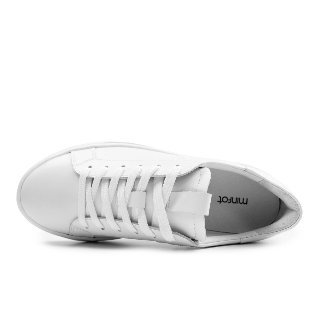 Minfot Comfort Sneakers Dame Læder Hvid