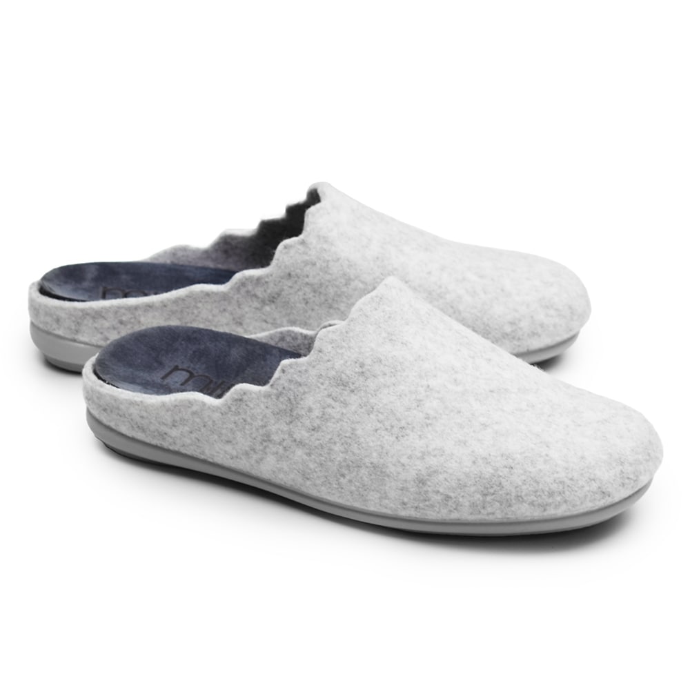 Minfot Hjemmesko Relax Dame Lysegrå