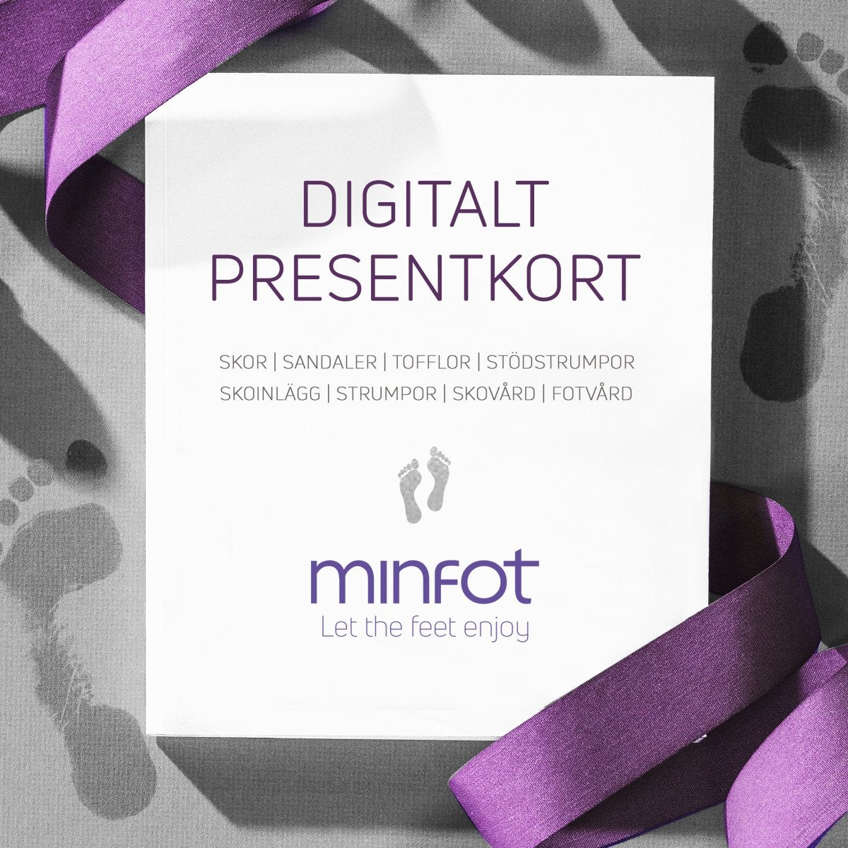 Minfot Digitalt gavekort