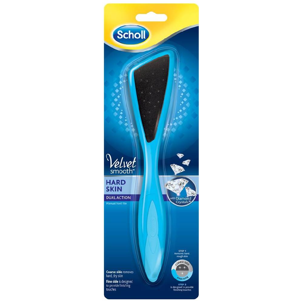 Scholl Velvet Smooth Hard Skin Dual Action Fodfil