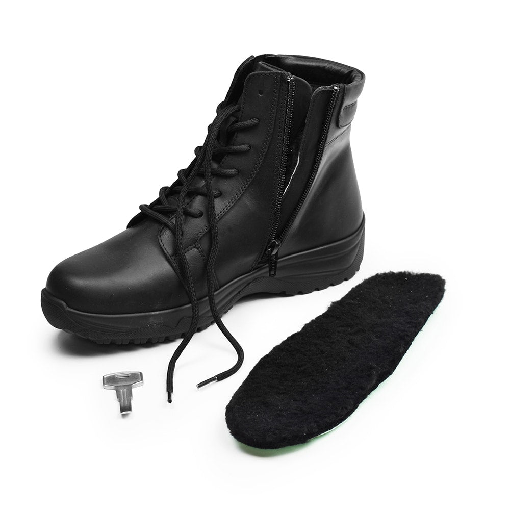 Minfot Pigsko Lima Skinn Uld Sort