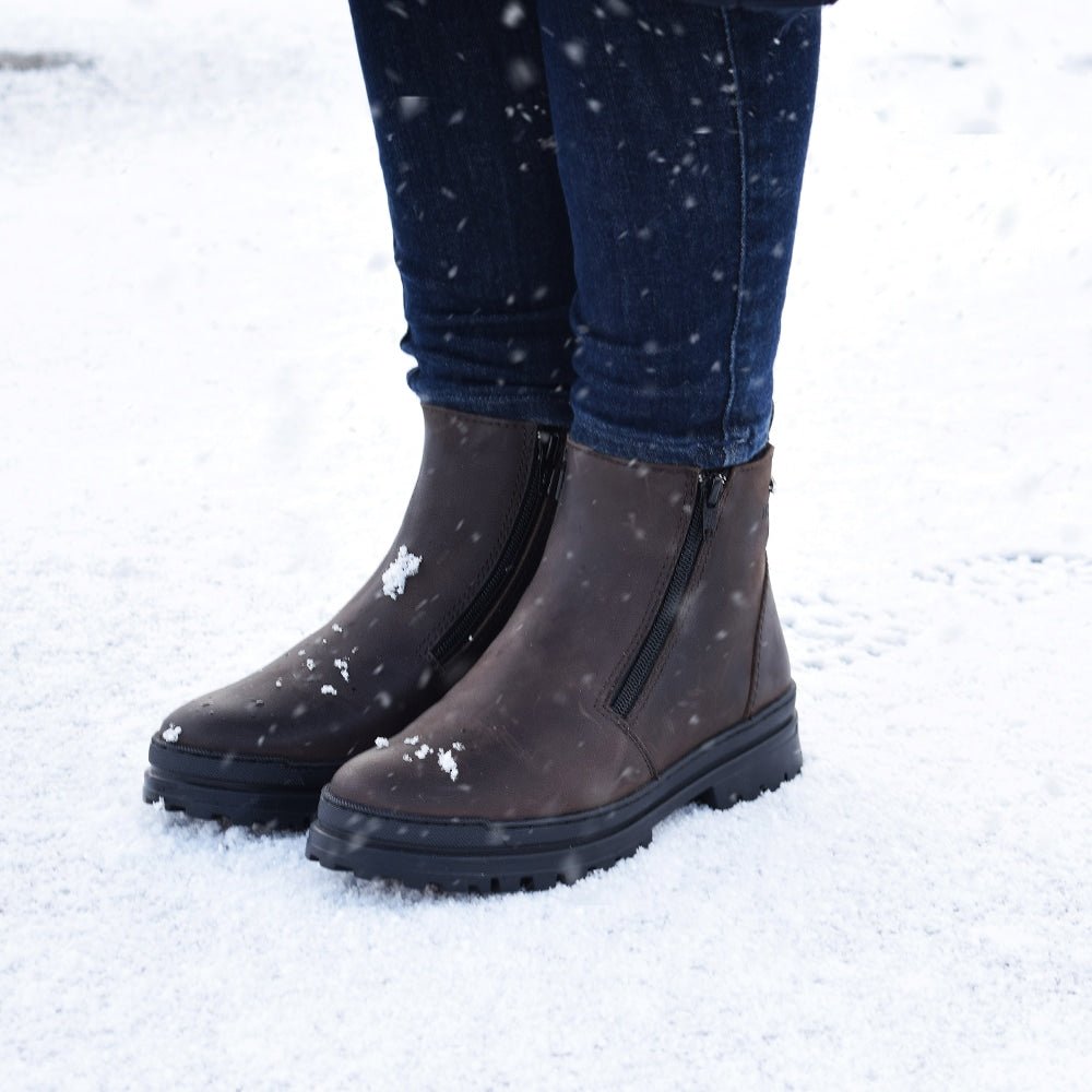 Minfot Pigsko Haga Skinn Uld Brun