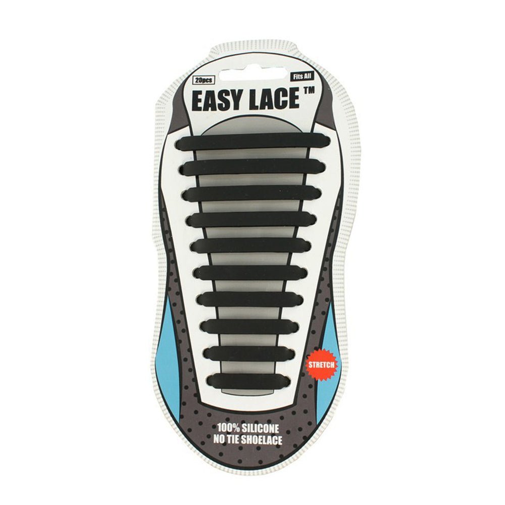 Easy Lace Elastiska Skosnören Svart