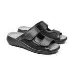 Embla Hälsoskor Sandaler Viola Ergoflex Elastik Sort