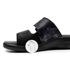 Minfot Granit Sandaler Dame Stretch Sort