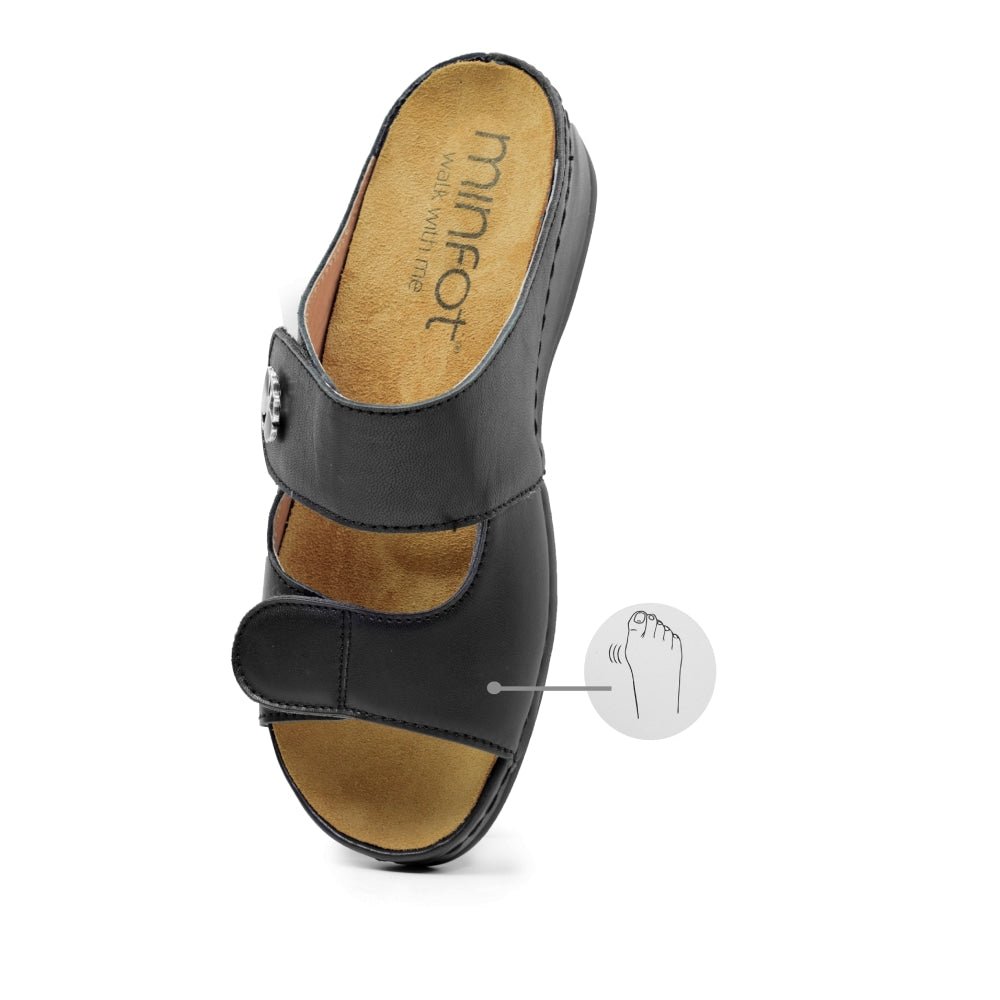 Produktbild 4 - Minfot Sandaler Stretch Petunia Svart