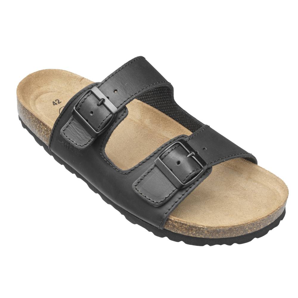 Embla Hälsoskor Sandaler Arvid Airbed Bred Sort